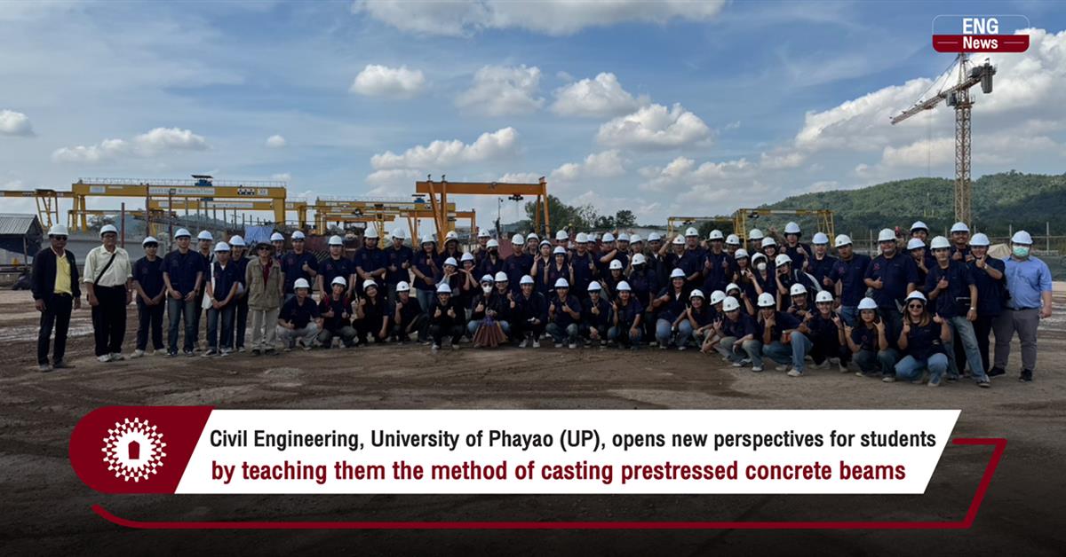 Civil Engineering UP, opens new perspectives for students by teaching them the method of casting prestressed concrete beams